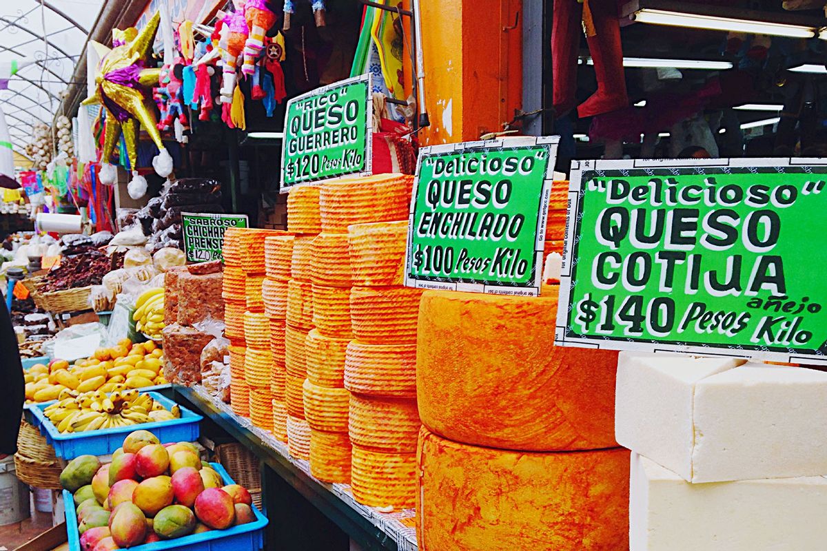 Cotija Cheese For Sale In Market (Getty Images/Luis Ruiz Diaz / EyeEm)