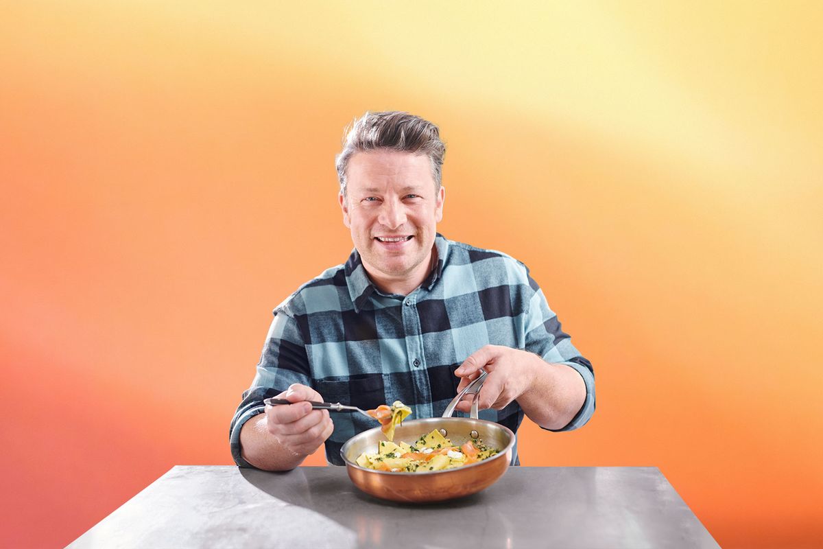 Cooking with Jamie Oliver is cheap, easy — and requires only one pan