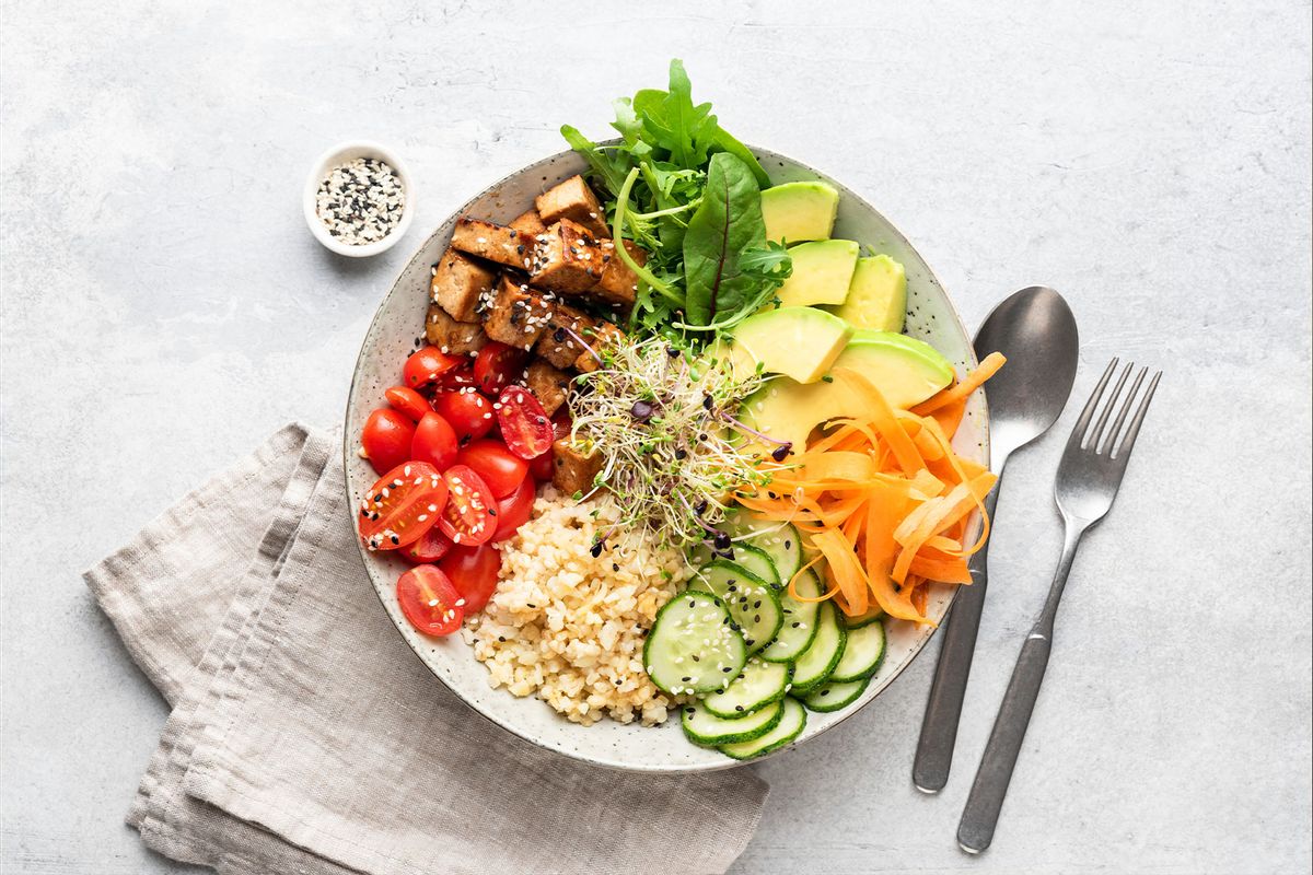 Vegan buddha bowl salad (Getty Images /	Vladislav Nosick / 500px)