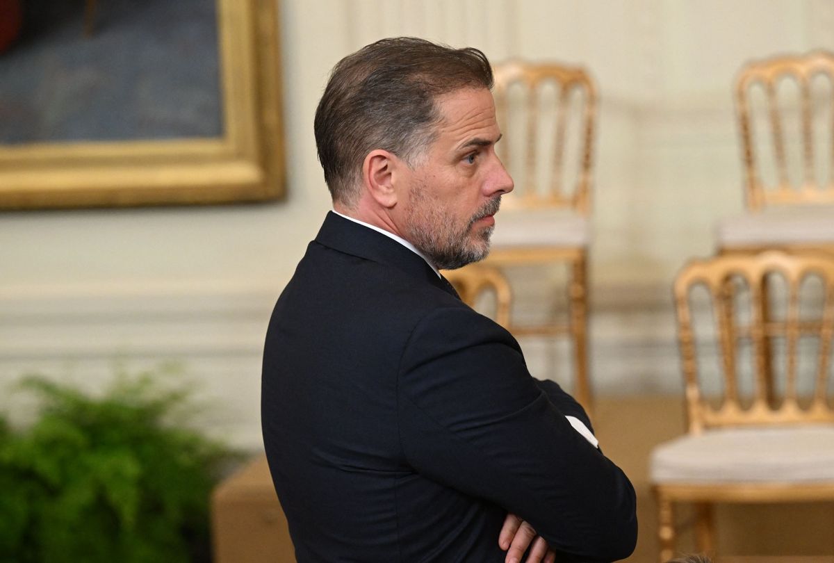 Hunter Biden attends a Presidential Medal of Freedom ceremony in the East Room of the White House in Washington, DC, July 7, 2022.  (SAUL LOEB/AFP via Getty Images)