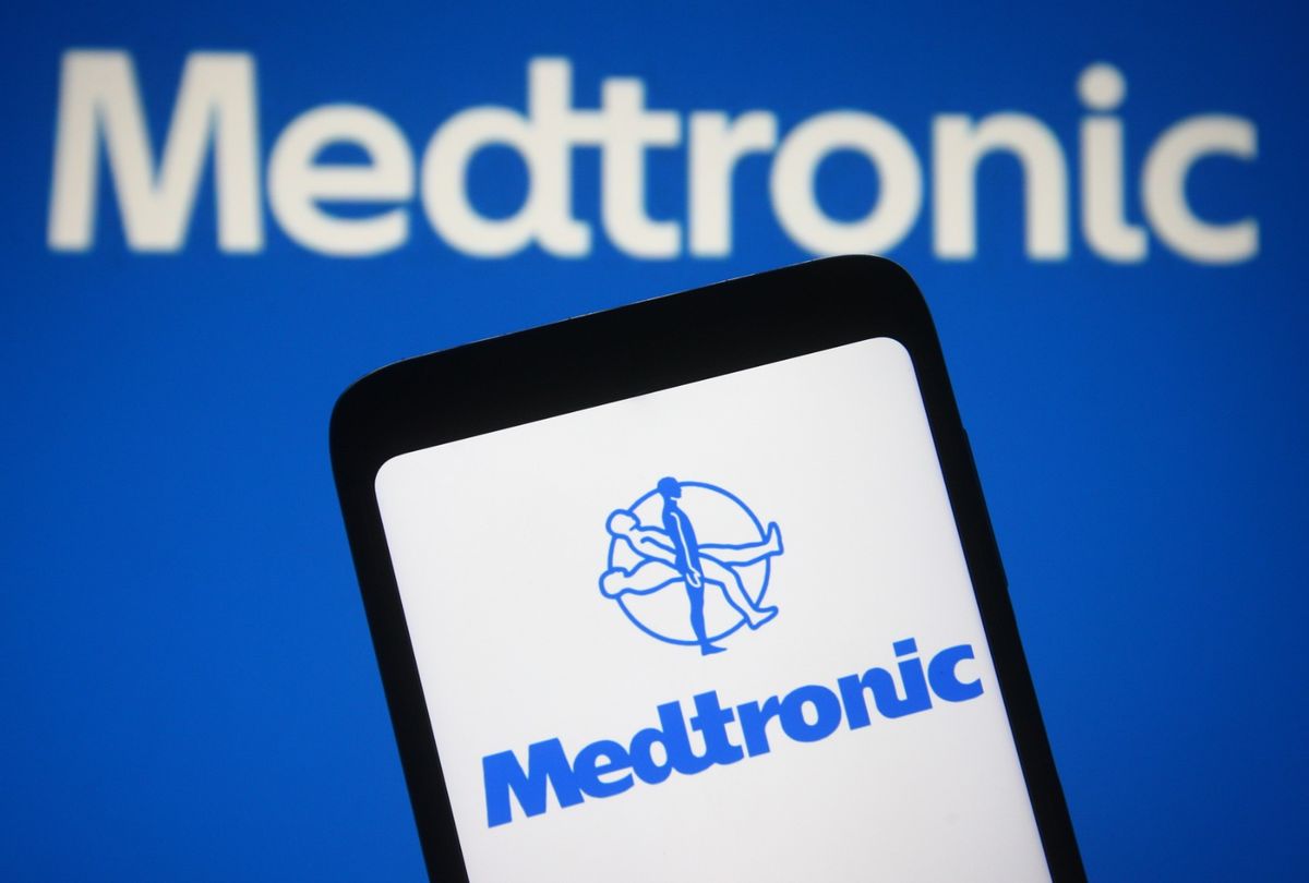 Medtronic logo (Photo Illustration by Pavlo Gonchar/SOPA Images/LightRocket via Getty Images)