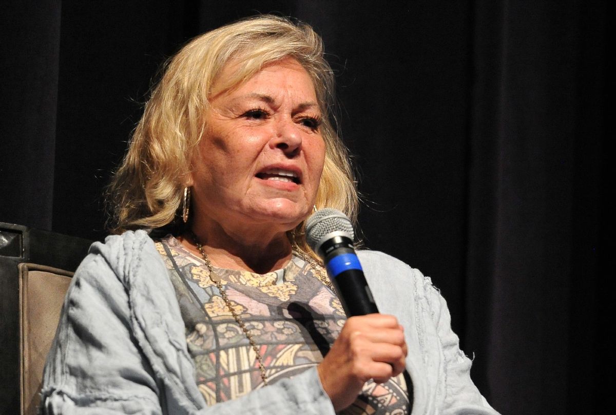Roseanne Barr participates in "Is America a Forgiving Nation?," a Yom Kippur eve talk on forgiveness hosted by the World Values Network and the Jewish Journal at Saban Theatre on September 17, 2018 in Beverly Hills, California. (Rachel Luna/Getty Images)