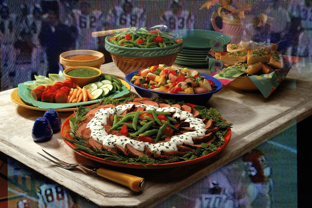 Superbowl party platter and buffet (Getty Images/Burke/Triolo Productions)