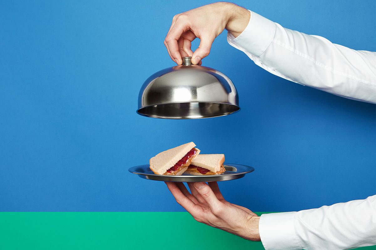 Peanut Butter and Jelly Sandwich On A Silver Tray (Photo illustration by Salon/Getty Images)