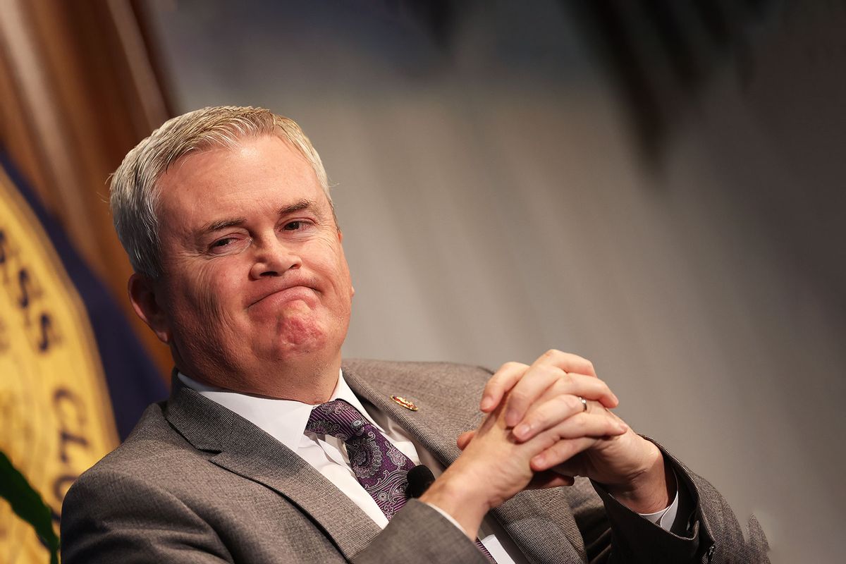 U.S. Rep. James Comer (R-KY), Chairman of the House Oversight and Accountability Committee, speaks at a media event at the National Press Club on January 30, 2023 in Washington, DC. (Kevin Dietsch/Getty Images)