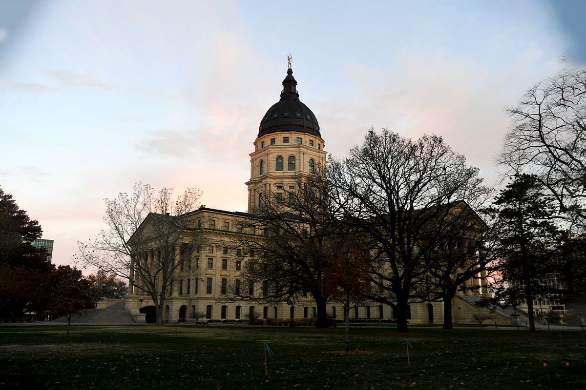 The Kansas capital building is seen on November 8, 2022 in Topeka, Kansas. (Michael B. Thomas/Getty Images)