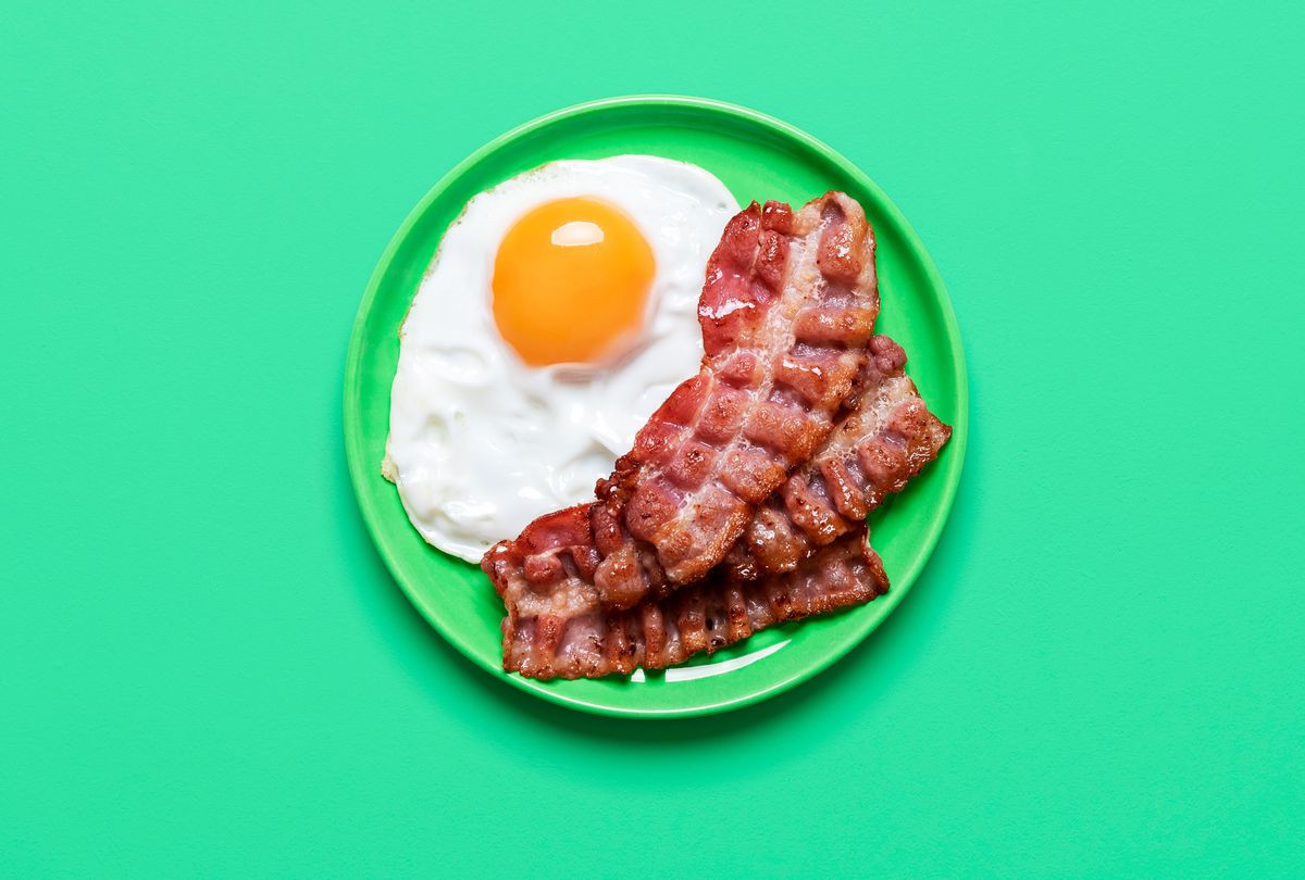 Breakfast of fried eggs and bacon (iStock / Getty Images)