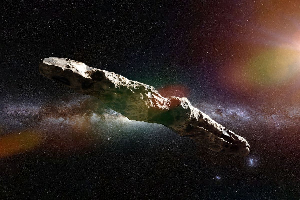 Oumuamua, interstellar object passing through the Solar System (Getty Images/dottedhippo)