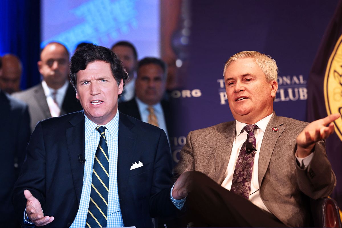 Tucker Carlson and James Comer (Photo illustration by Salon/Getty Images)