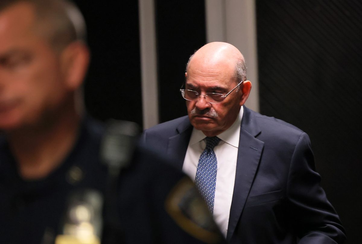 Former CFO Allen Weisselberg leaves the courtroom during a trial at the New York Supreme Court on November 17, 2022 in New York City.  (Michael M. Santiago/Getty Images)