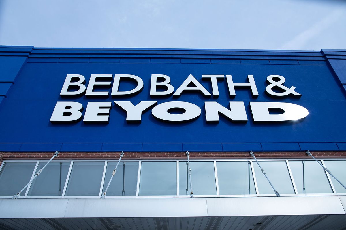 An exterior view of a Bed Bath & Beyond store on February 7, 2023 in Clifton, New Jersey. (Kena Betancur/VIEWpress via Getty Images)