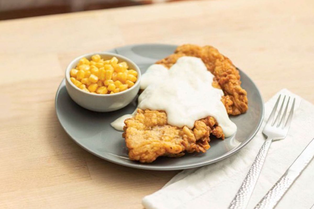 County-fried Steak with White Pepper Gravy from The Unofficial Dollywood Cookbook by Erin Browne. (Photo by Harper Point Photography)