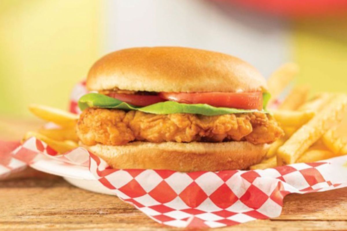 Frannie's Famous Fried Chicken Sandwich from The Unofficial Dollywood Cookbook by Erin Browne. (Photo by Harper Point Photography)