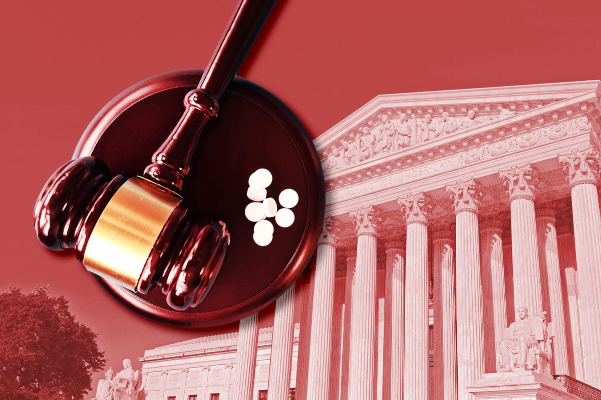 Gavel with Pills, and the US Supreme Court (Photo illustration by Salon/Getty Images)