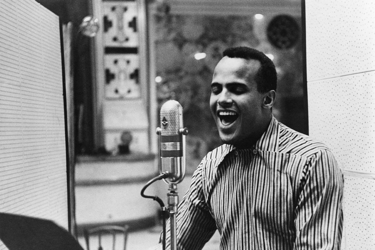American singer Harry Belafonte performing in a recording studio, circa 1957. (Pictorial Parade/Archive Photos/Getty Images)
