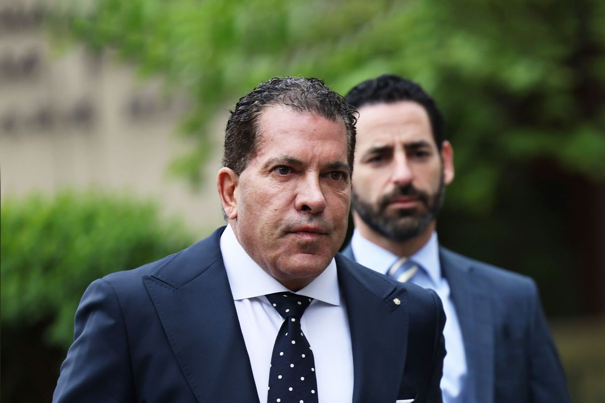 Joe Tacopina, Attorney for former President Donald Trump, arrives for the third day of a civil trial against the former president at Manhattan Federal Court on April 27, 2023 in New York City. (Michael M. Santiago/Getty Images)