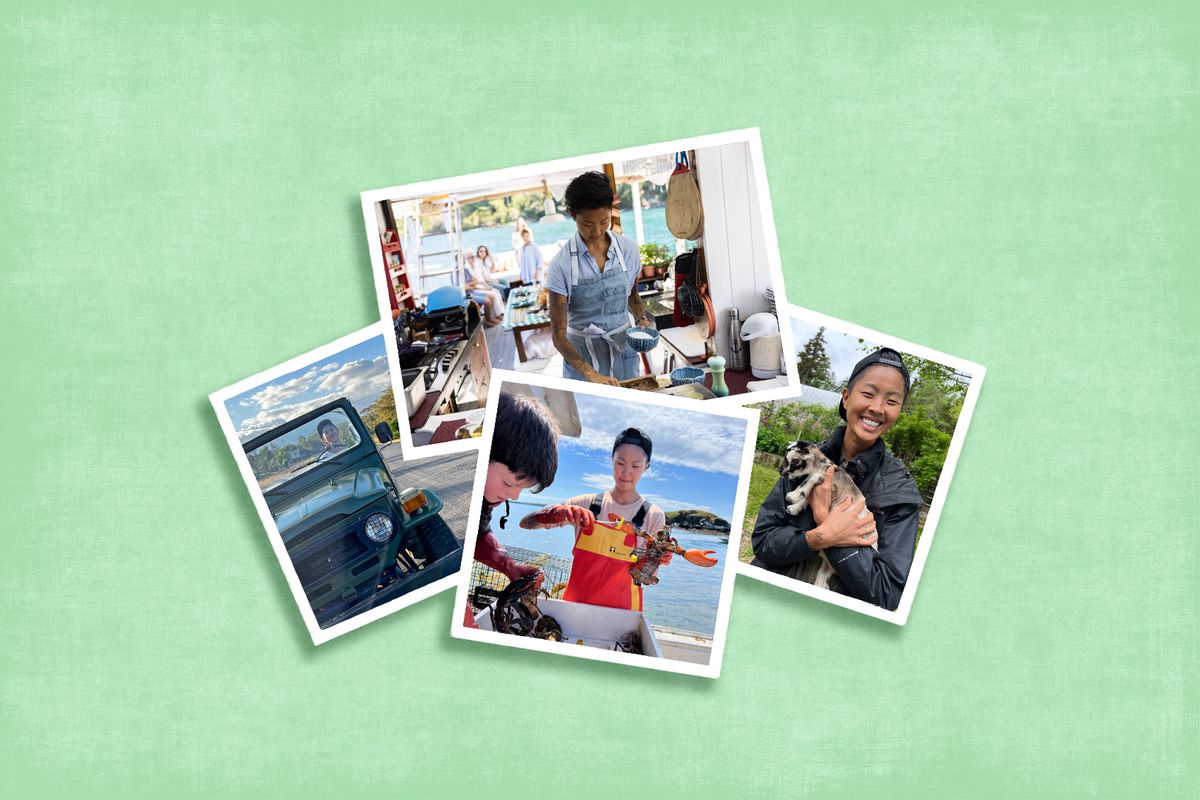 Photos collage of Chef Kristen Kish, host of "Restaurants at the End of the World" (Photo illustration by Salon/Getty Images/National Geographic/Disney)