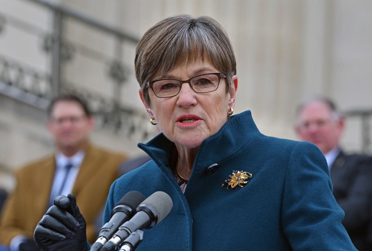 Kansas Governor Laura Kelly. (Mark Reinstein/Corbis via Getty Images)