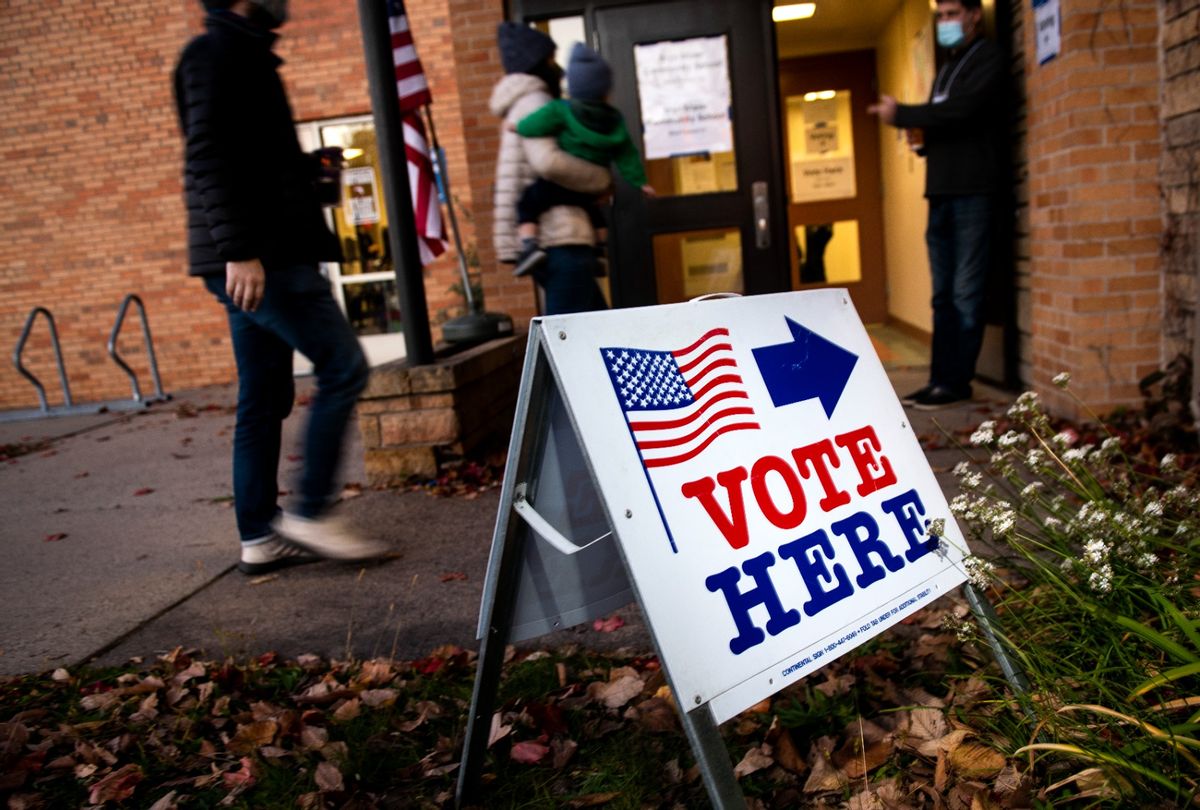 Voters on Election Day on November 2, 2021 in Minneapolis, Minnesota. (Stephen Maturen/Getty Images)