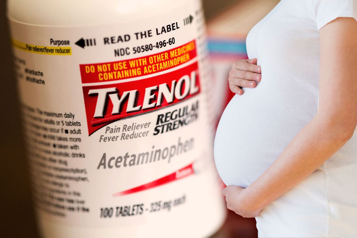Tylenol | Pregnant woman's belly (Photo illustration by Salon/Getty Images)