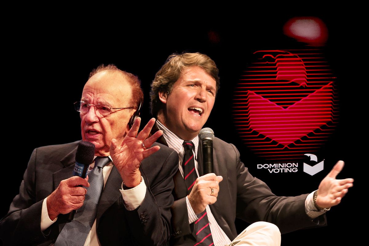 Rupert Murdoch and Tucker Carlson (Photo illustration by Salon/Getty Images)
