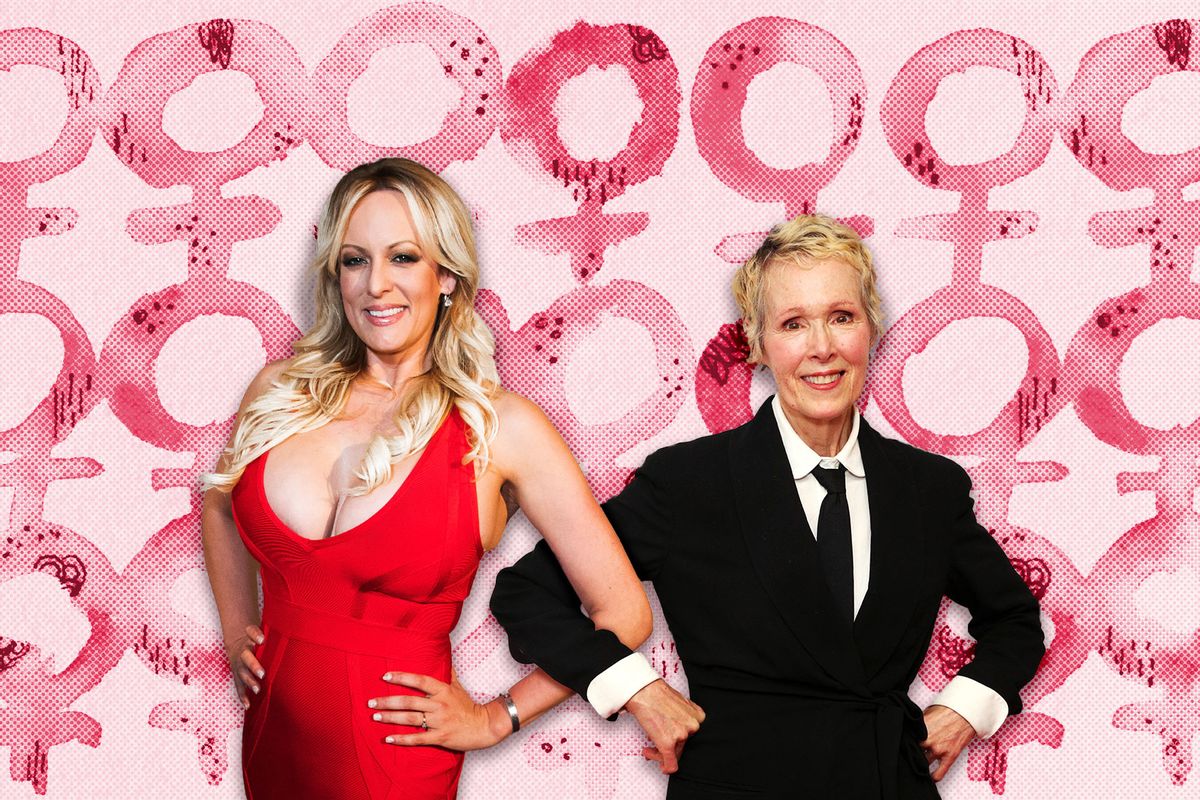 Stormy Daniels and E. Jean Carroll (Photo illustration by Salon/Getty Images)