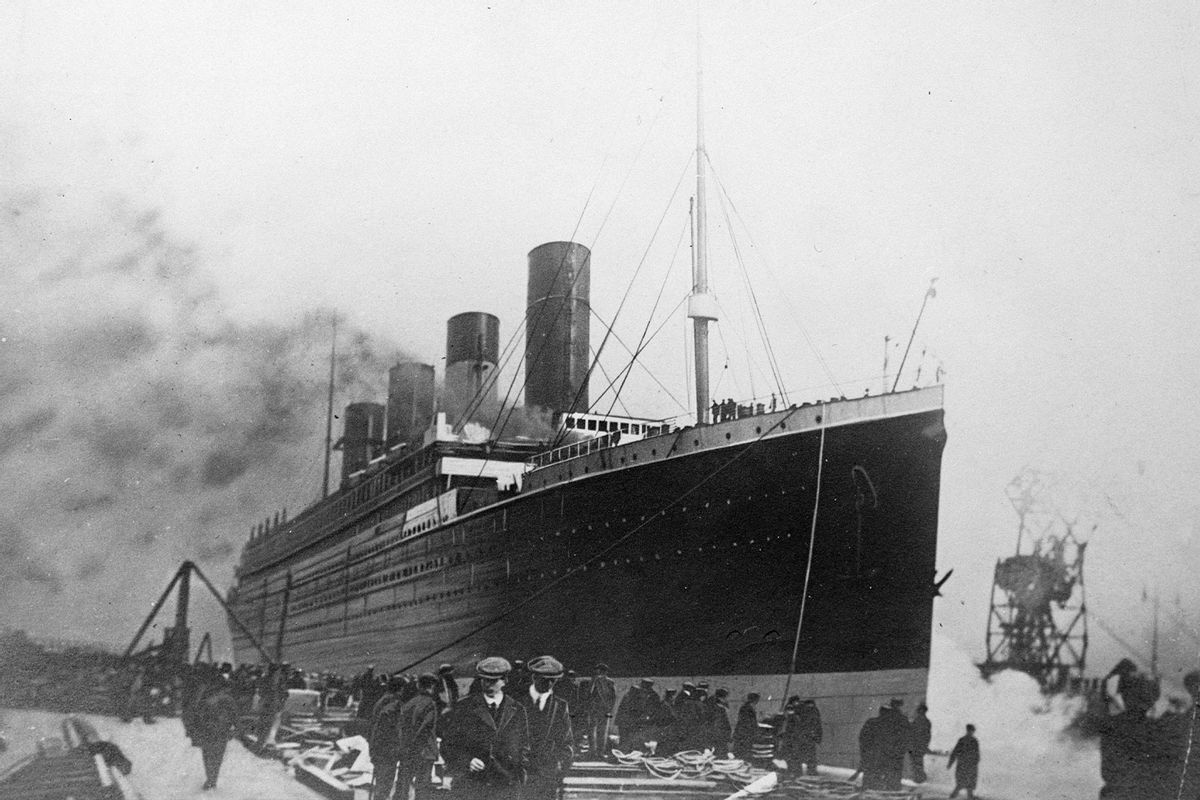 The 'Titanic', a passenger ship of the White Star Line, that sank in the night of April 14-15, 1912. (Roger Viollet via Getty Images)