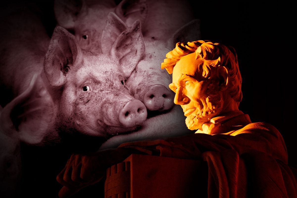 Abraham Lincoln | Pigs (Photo illustration by Salon/Getty Images)