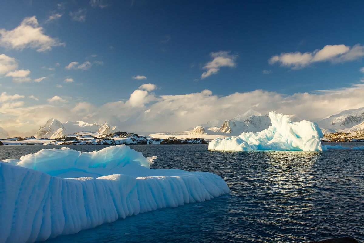 Antarctic Glacier with cavities (Getty Images/goinyk)