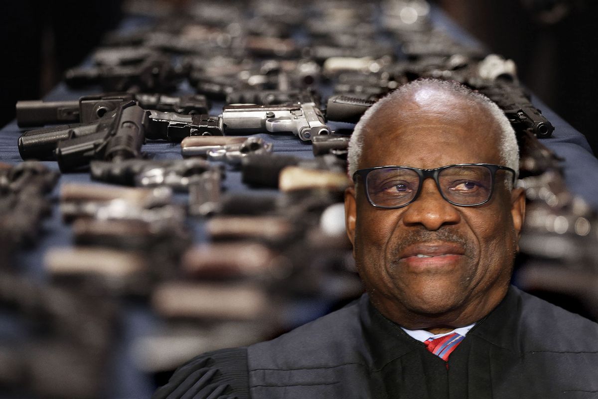 Clarence Thomas | Guns (Photo illustration by Salon/Getty Images)