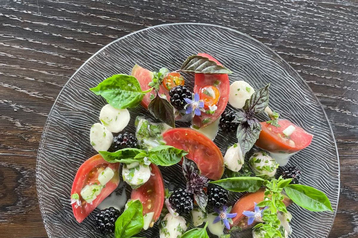 Heirloom Tomato & Blackberry Salad (Courtesy of Chef Rebecca Barron)