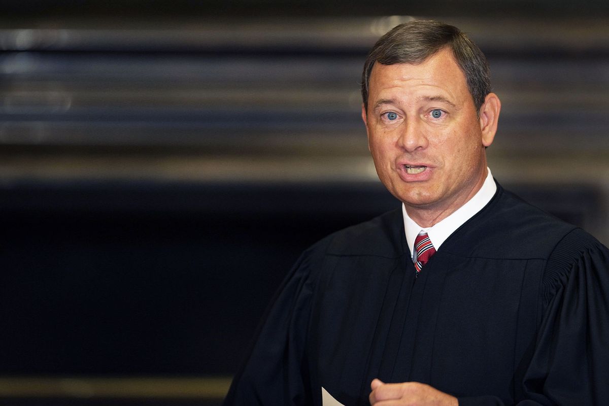 US Supreme Court by Chief Justice John G. Roberts (PAUL J. RICHARDS/AFP via Getty Images)