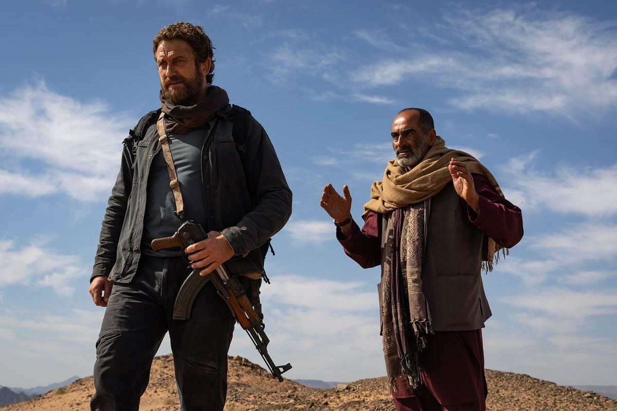 Gerard Butler as Tom Harris and Navid Negahban as Mohammed "Mo" Doud in "Kandahar" (Open Road Films/Briarcliff Entertainment)