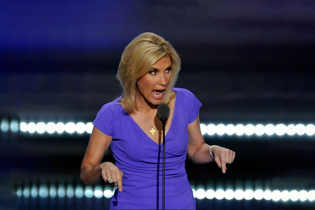 Laura Ingraham speaks during the Republican National Convention at the Quicken Loans Arena in Cleveland, Ohio on Wednesday, July 20, 2016. (Christopher Evans/MediaNews Group/Boston Herald via Getty Images)