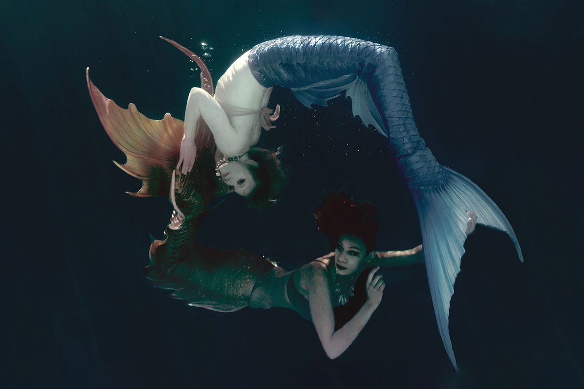 Jasmine the Siren and The Hydroblade Mermaid in "MerPeople" (Photo courtesy of Netflix)