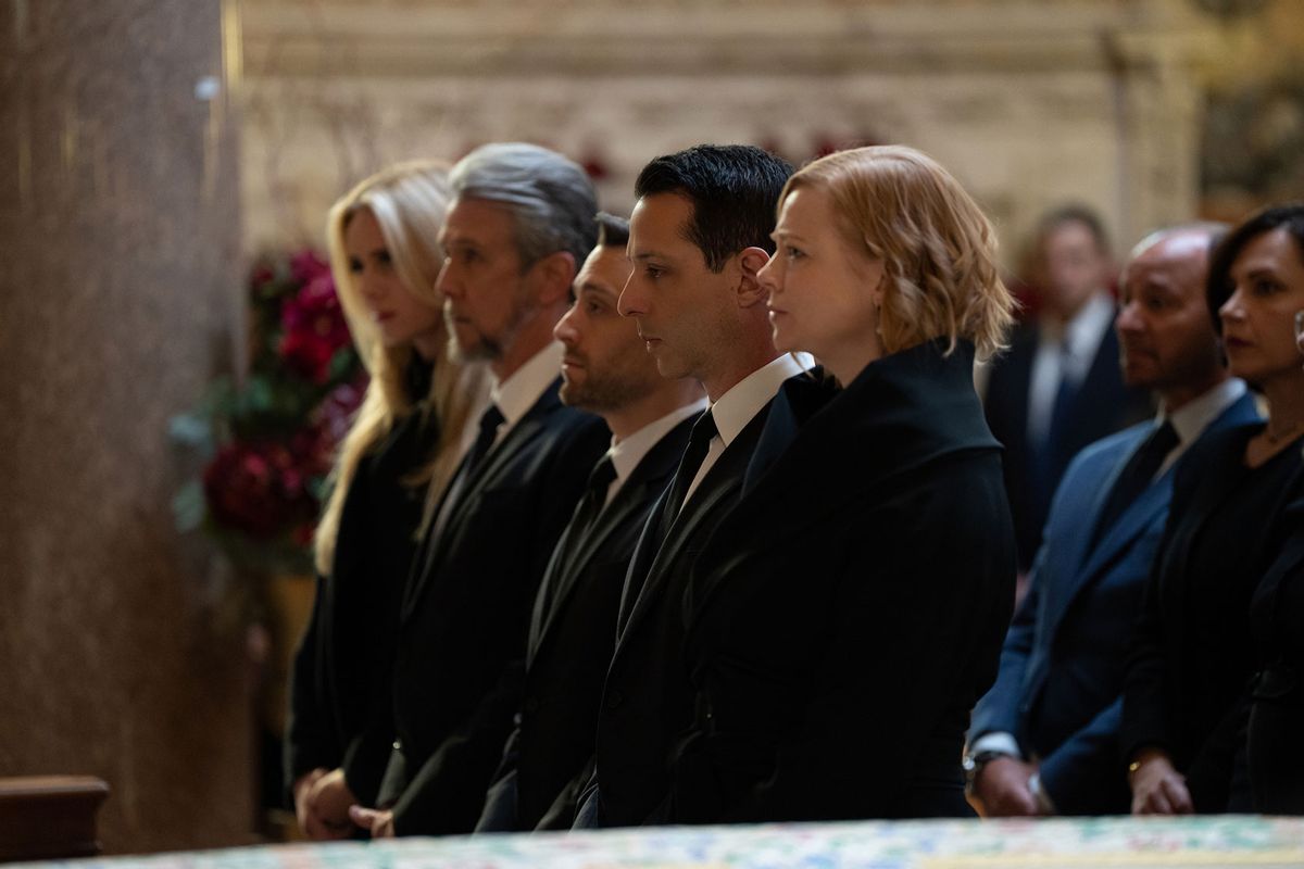 Justine Lupe, Alan Ruck, Kieran Culkin, Jeremy Strong and Sarah Snook in "Succession" (Macall Polay/HBO)