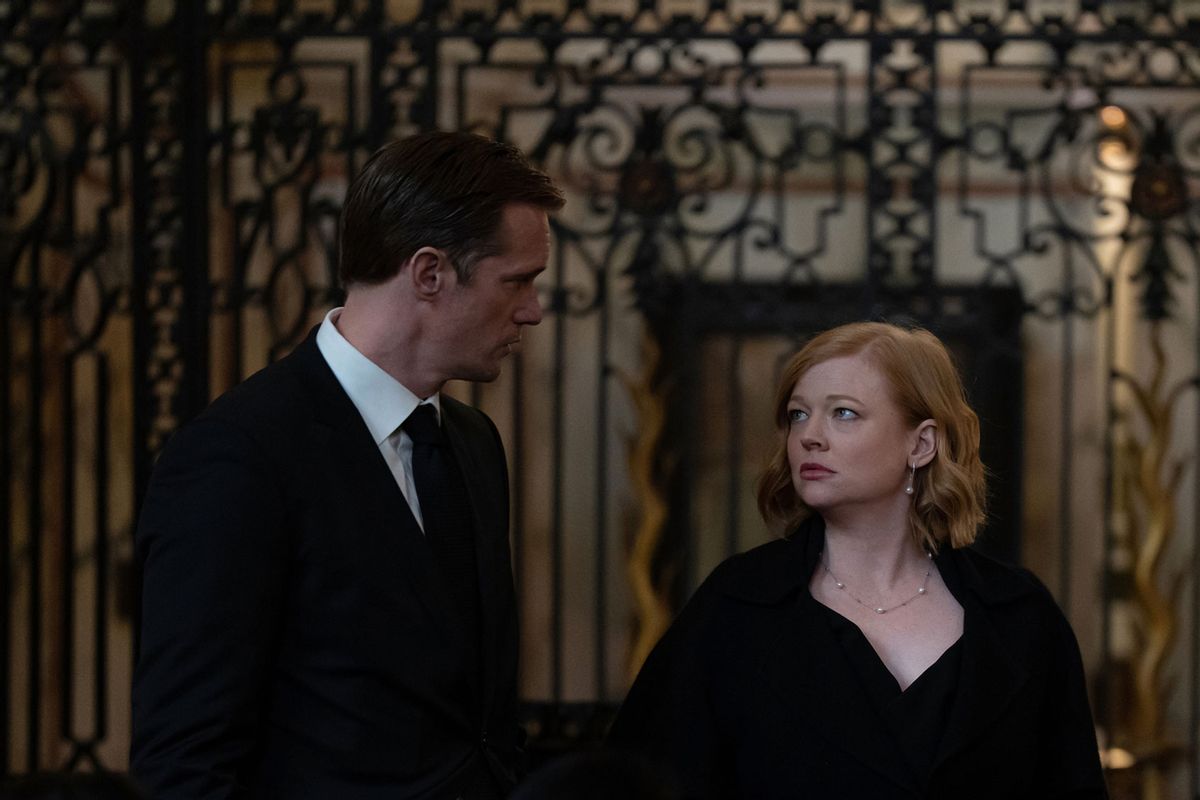Alexander Skarsgard and Sarah Snook in "Succession" (Macall Polay/HBO)