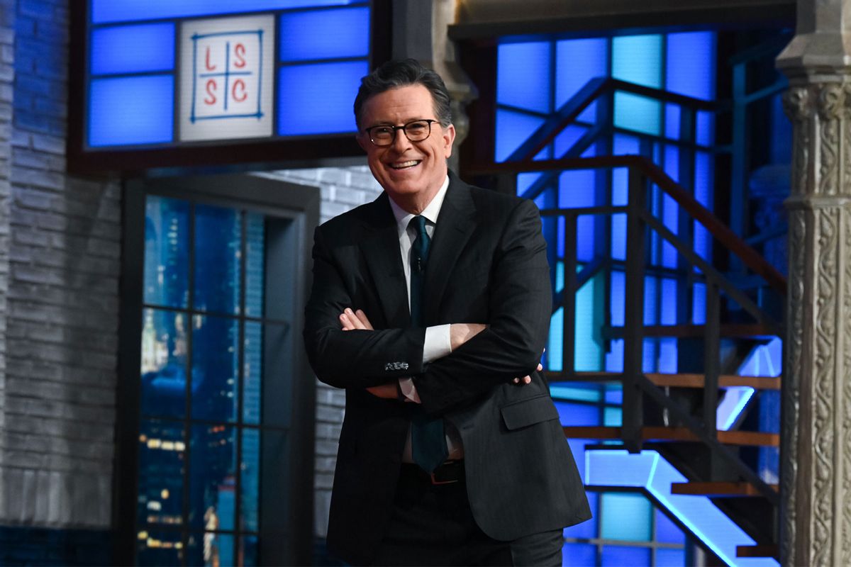 The Late Show with Stephen Colbert during Wednesday’s March 15, 2023 show. (Scott Kowalchyk/CBS)