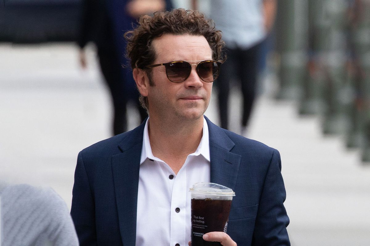 Actor Danny Masterson arrives at Clara Shortridge Foltz Criminal Justice Center in Los Angeles, CA on Wednesday, May 31, 2023 for his retrial for allegedly raping three women between 2001 and 2003. (Myung J. Chun / Los Angeles Times via Getty Images)