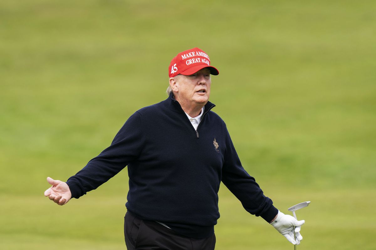 Former US president Donald Trump (Jane Barlow/PA Images via Getty Images)