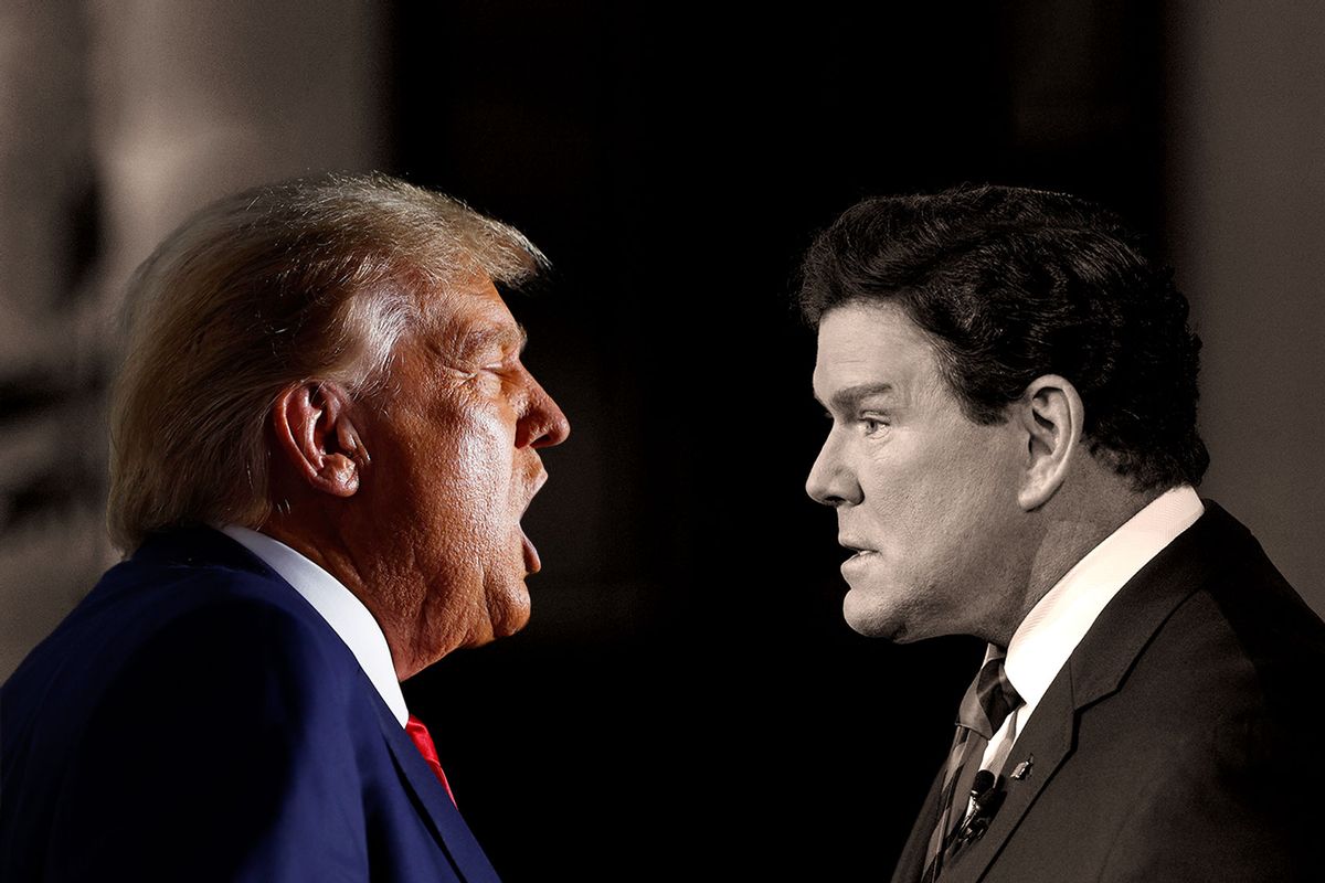 Donald Trump and Bret Baier (Photo illustration by Salon/Getty Images)