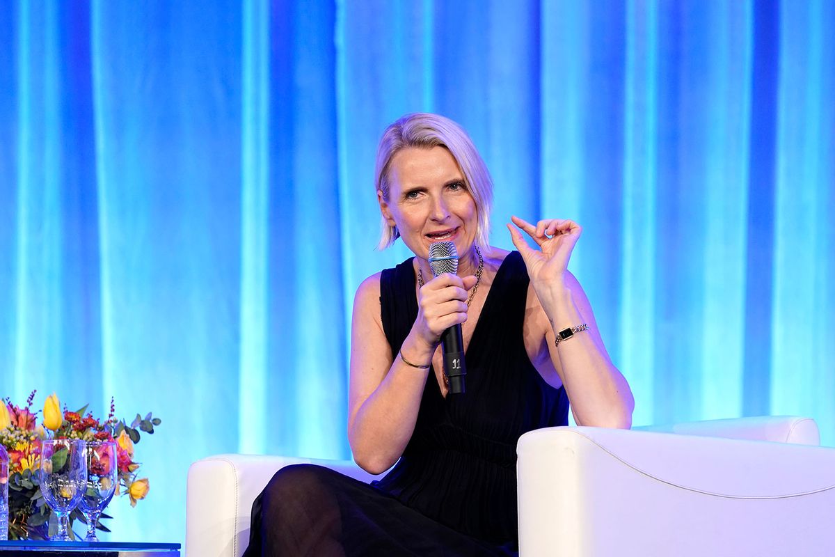 Author Elizabeth Gilbert, Eat Pray Love, Committed: A Love Story speaks on stage during the Opening Night of Texas Conference for Women 2019 at Austin Convention Center on October 23, 2019 in Austin, Texas. (Marla Aufmuth/Getty Images for Texas Conference for Women 2019)