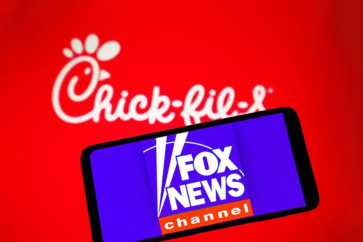Fox News and Chick-fil-a logos (Photo illustration by Salon/Rafael Henrique/Pavlo Gonchar/SOPA Images/LightRocket/Getty Images)