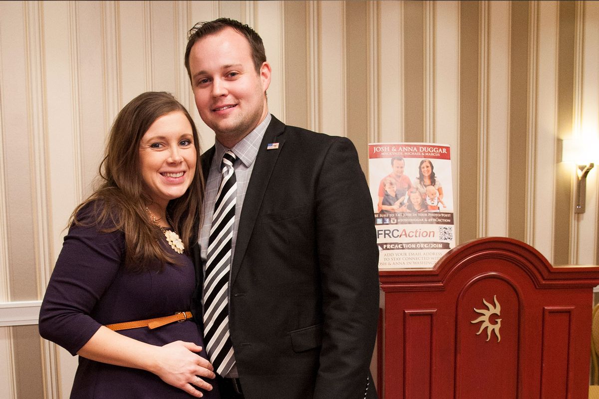 Anna Duggar and Josh Duggar pose during the 42nd annual Conservative Political Action Conference (CPAC) at the Gaylord National Resort Hotel and Convention Center on February 28, 2015 in National Harbor, Maryland. (Kris Connor/Getty Images)
