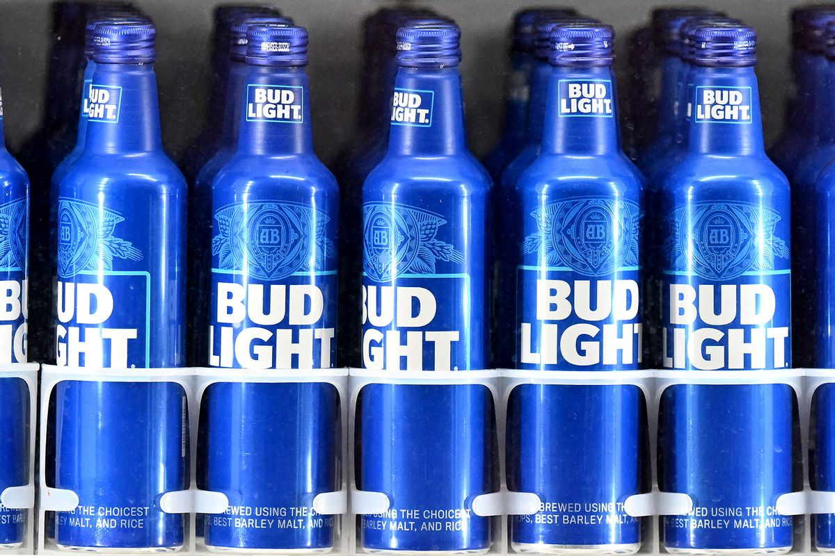 A view of Bud Light bottles in a cooler (G Fiume/Getty Images)