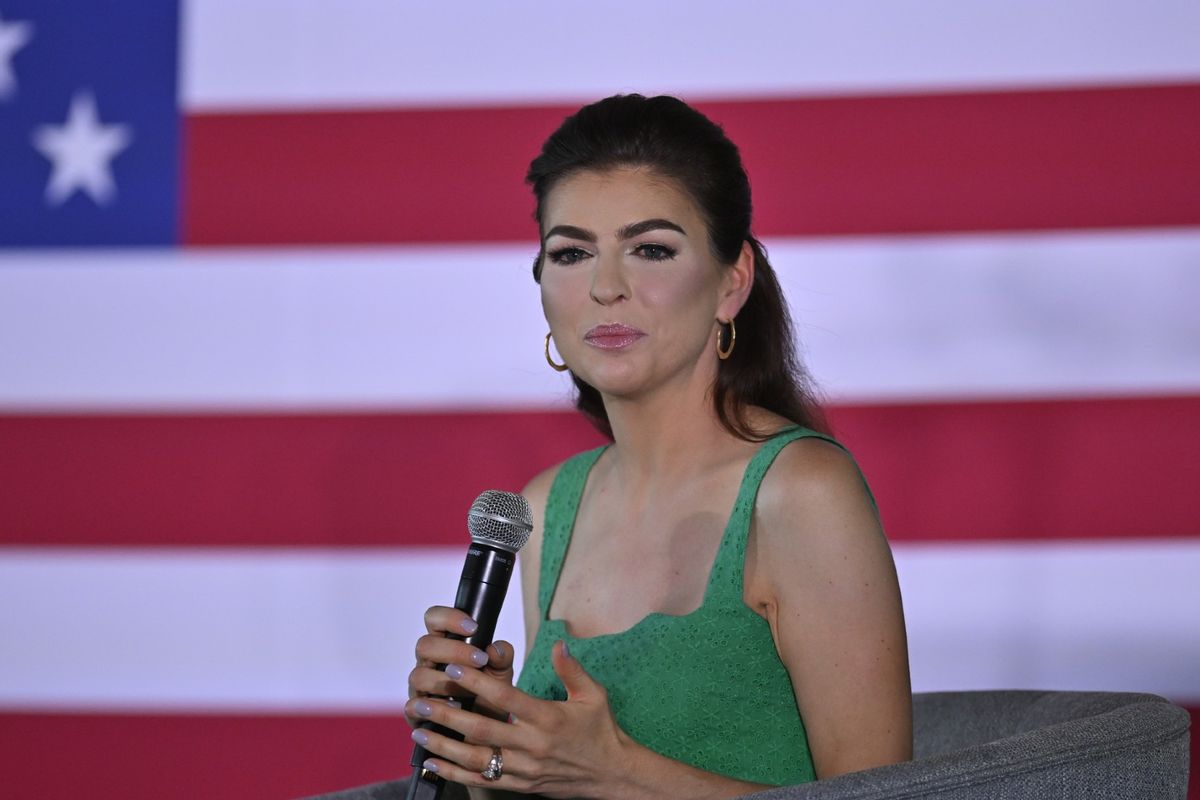 First Lady Casey DeSantis as part of the Our Great American Comeback campaign event in Lexington, SC, United States on June 02, 2023 (Peter Zay/Anadolu Agency via Getty Images)