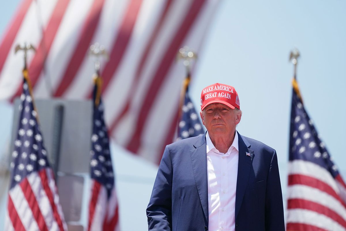 Former President Donald Trump arrives at a campaign event on July 1, 2023 in Pickens, South Carolina. The former president faces a growing list of Republican primary challengers. (Sean Rayford/Getty Images)