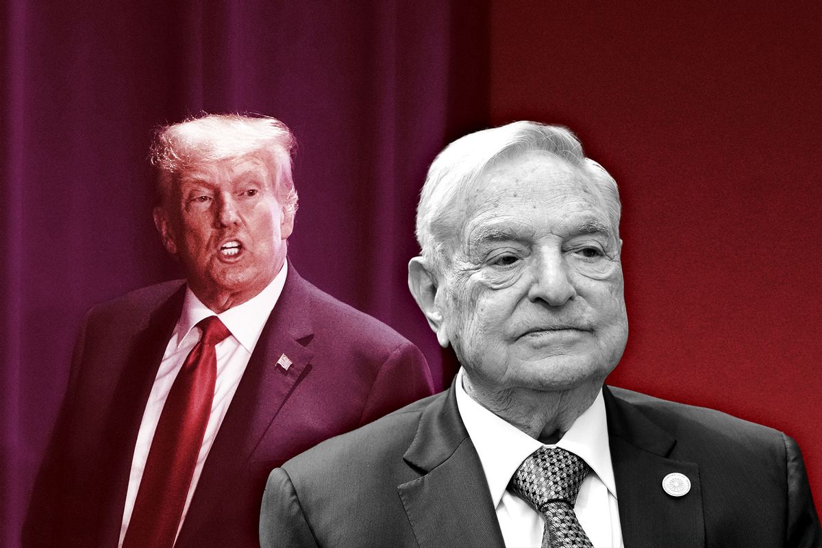 Donald Trump and George Soros (Photo illustration by Salon/Getty Images)