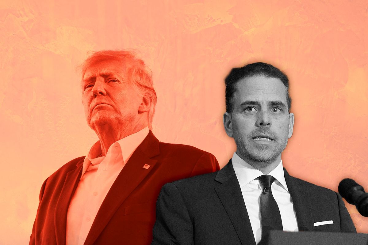 Donald Trump and Hunter Biden (Photo illustration by Salon/Getty Images)