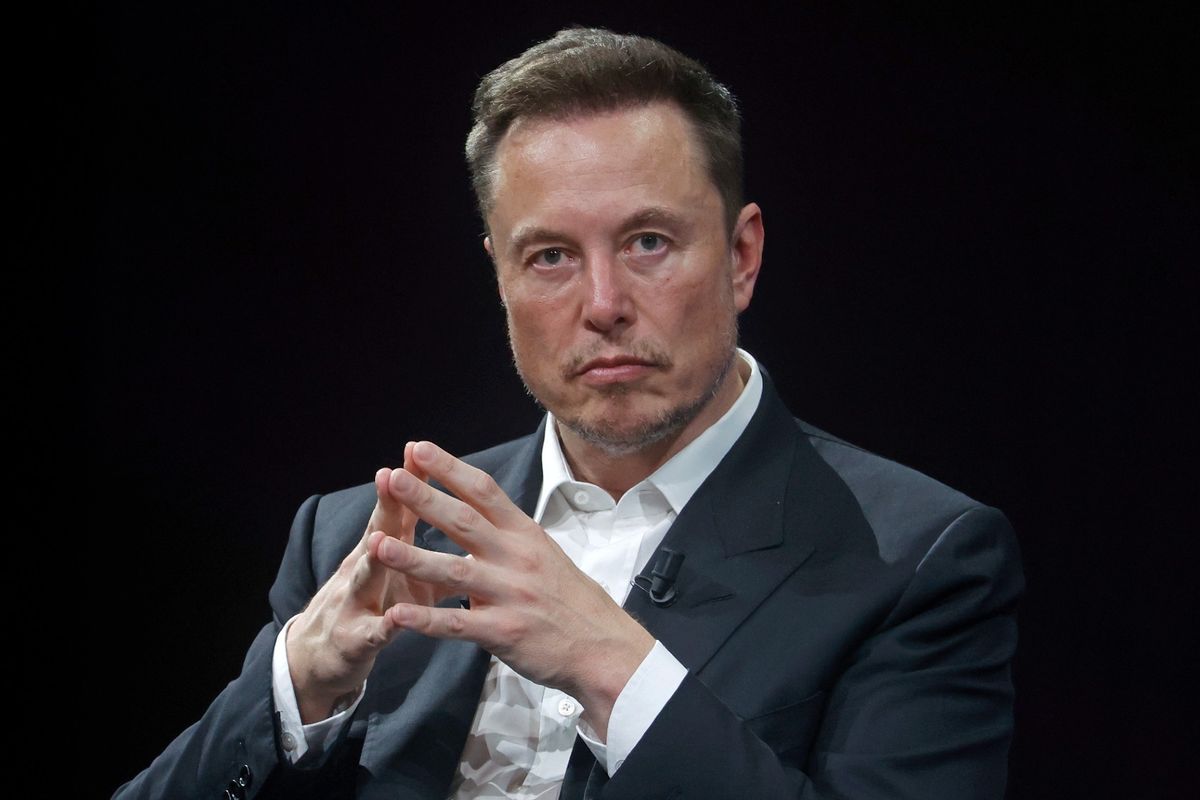Chief Executive Officer of SpaceX and Tesla and owner of Twitter, Elon Musk attends the Viva Technology conference dedicated to innovation and startups at the Porte de Versailles exhibition centre on June 16, 2023 in Paris, France.  (Chesnot/Getty Images)
